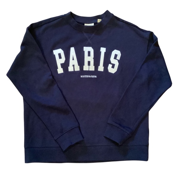 NWOT Scotch & Soda Sweatshirt, Paris, 100% cotton Size X-small. - Picture 1 of 8